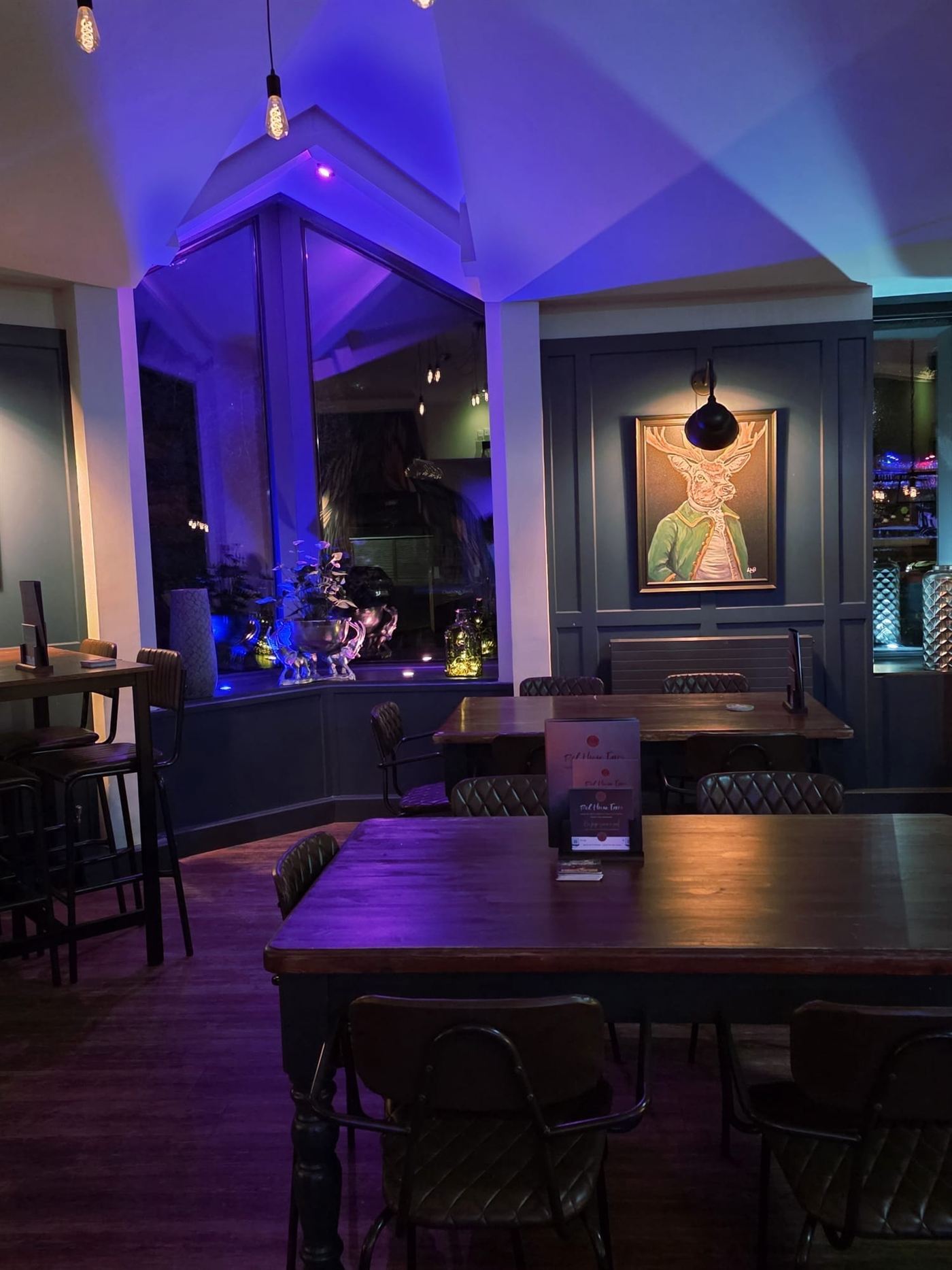 The lounge in the evening